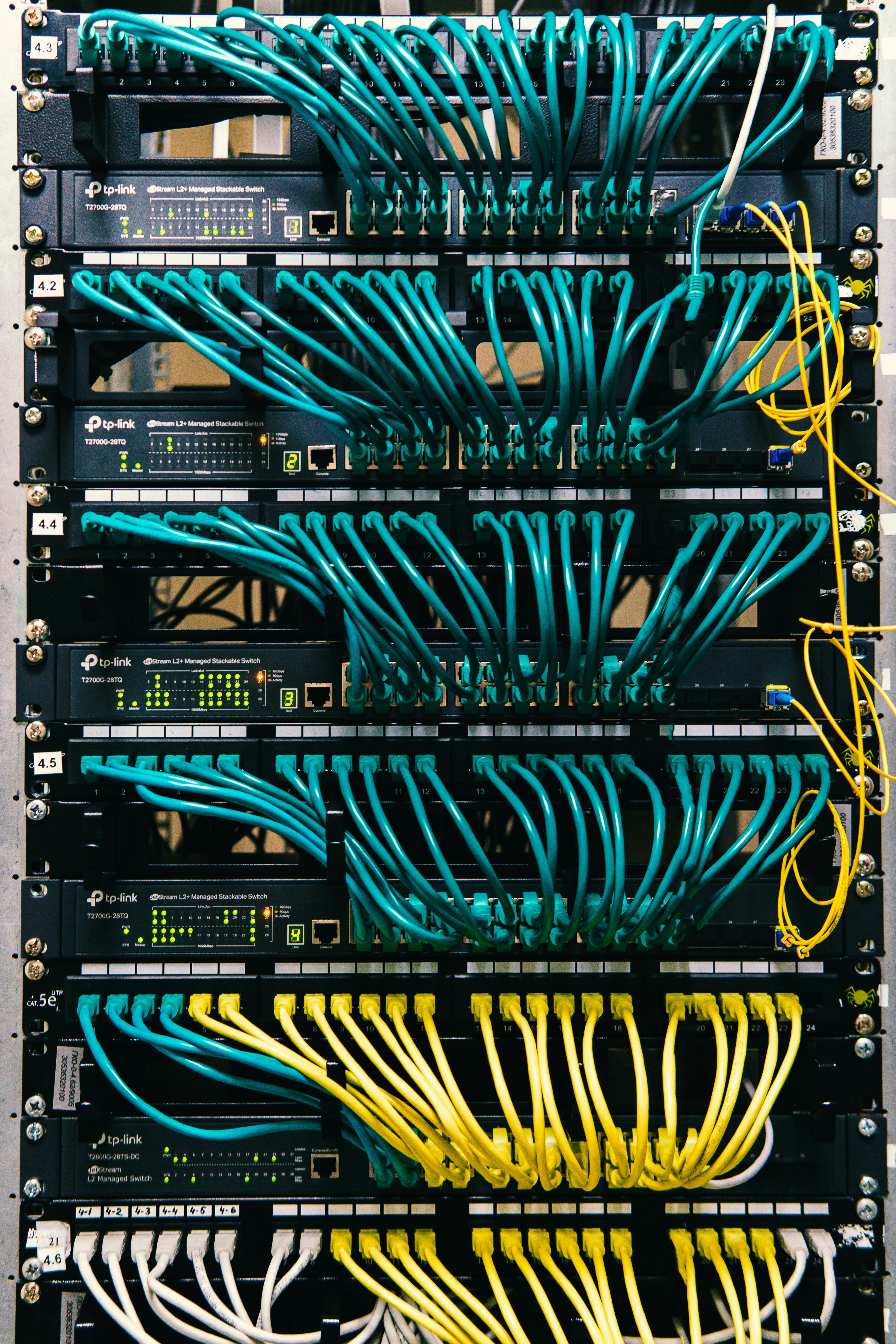 Professional network rack